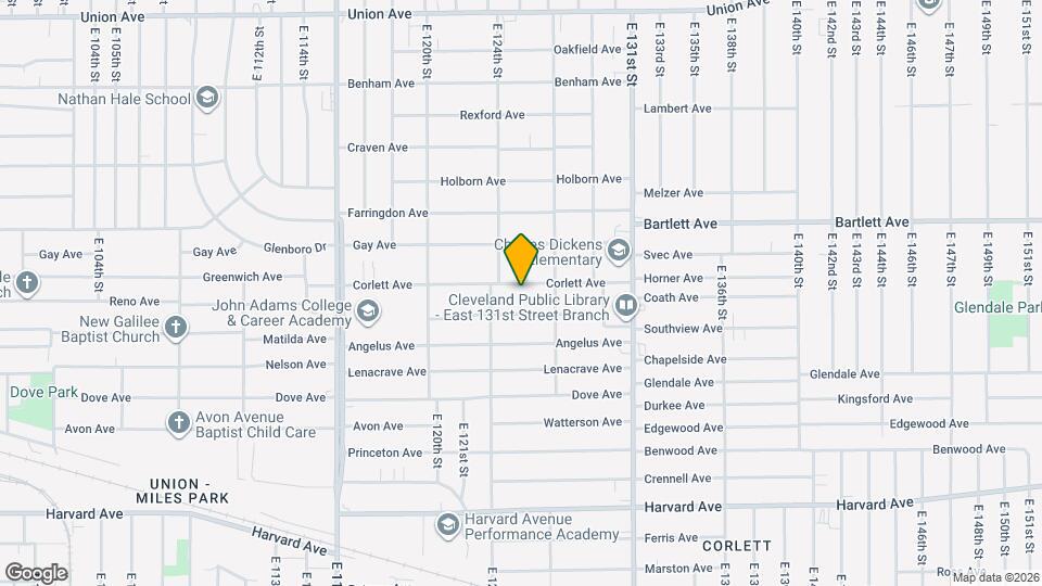 12506 Corlett Ave Map and Location Details