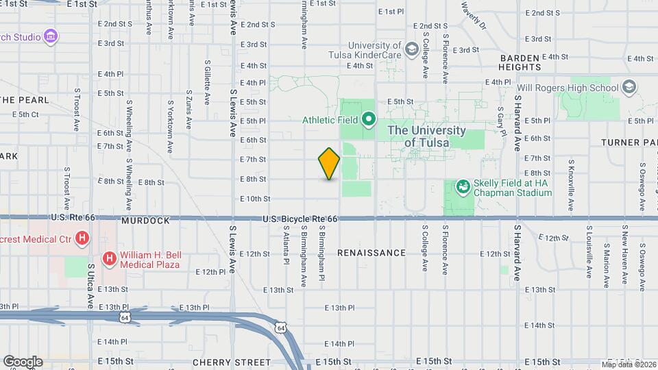 2634 E 8th St Map and Location Details