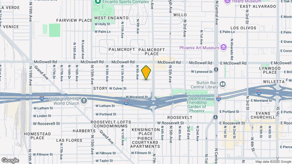 717 W Willetta St Map and Location Details
