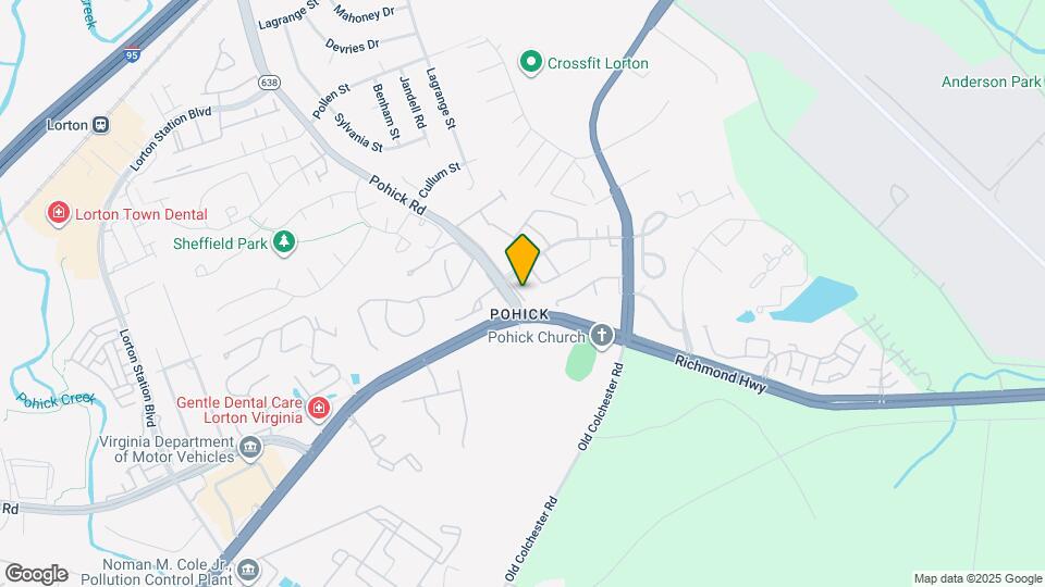 7414 Pohick Rd Map and Location Details