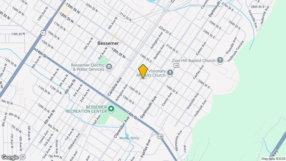 1701 Berkley Ave Mapa y Detalles de la Ubicación
