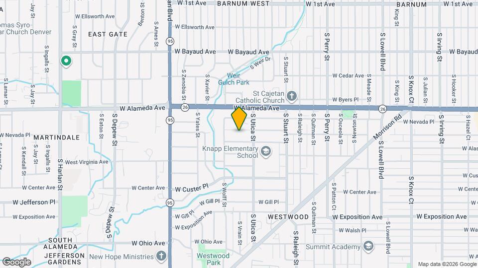 4590 W Dakota Ave, Unit 4590 Front Unit Map and Location Details