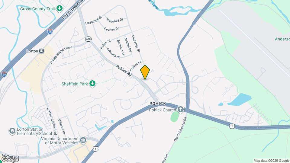 7448 Pohick Rd Mapa y Detalles de la Ubicación