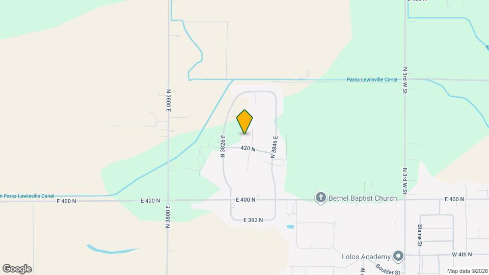 427 N 3836 E Map and Location Details