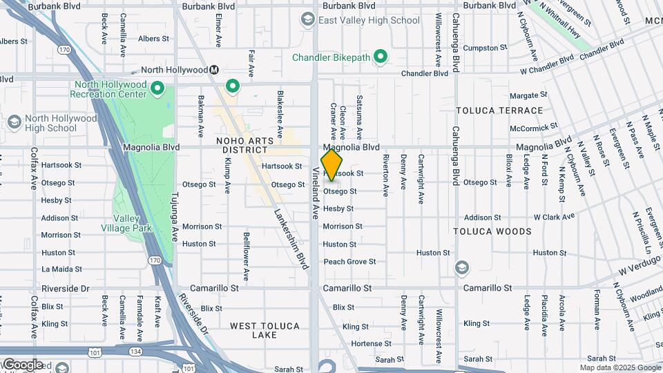 10937 Otsego St Map and Location Details