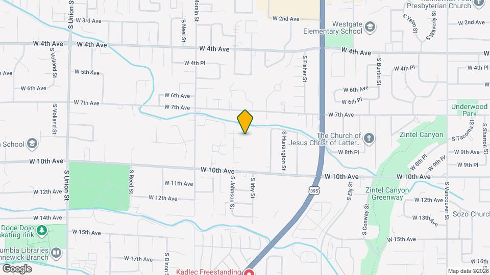 3291 W 9th Ave Map and Location Details