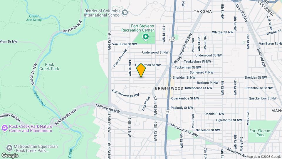 1350 Sheridan St NW Map and Location Details