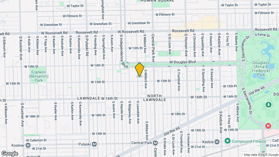 1445 S Lawndale St Mapa y Detalles de la Ubicación