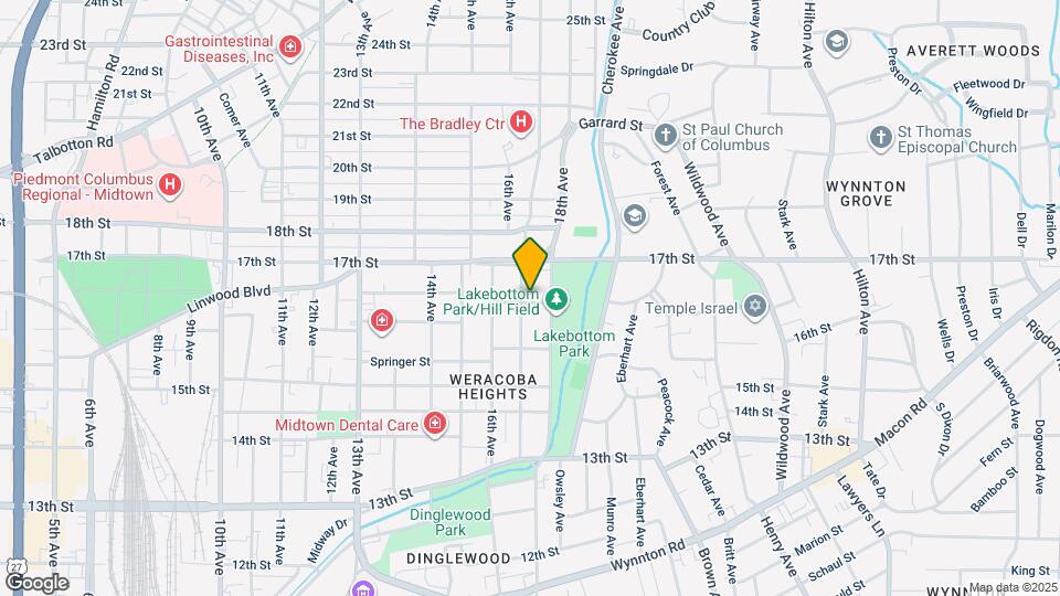 1618 17th Ave Map and Location Details