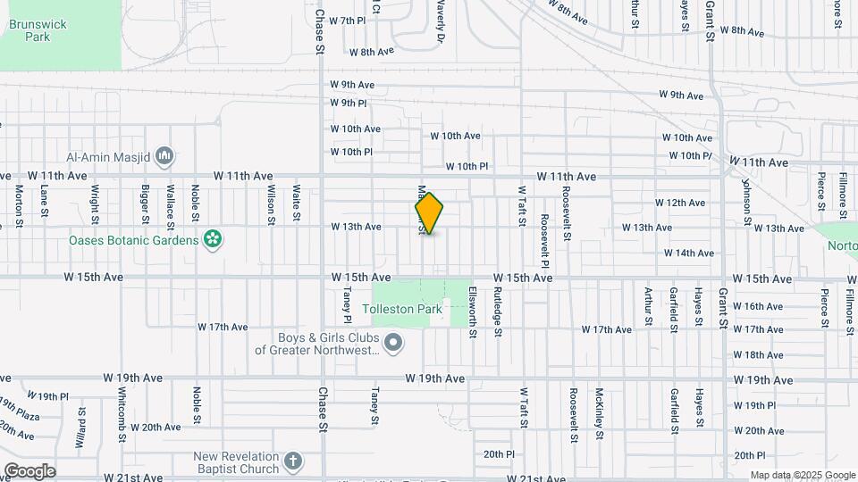 1325 Marshall St Map and Location Details
