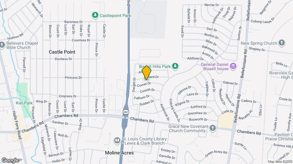 1509 Comet Dr Map and Location Details