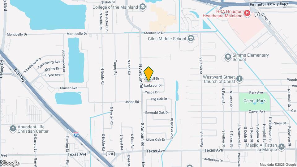 8002 Larkspur Dr Map and Location Details