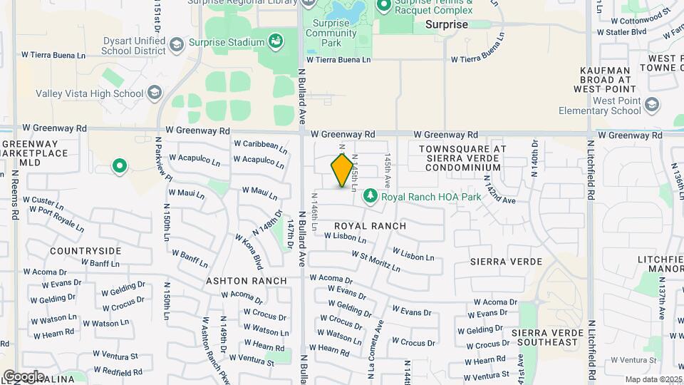14601 W Port Royale Ln Map and Location Details