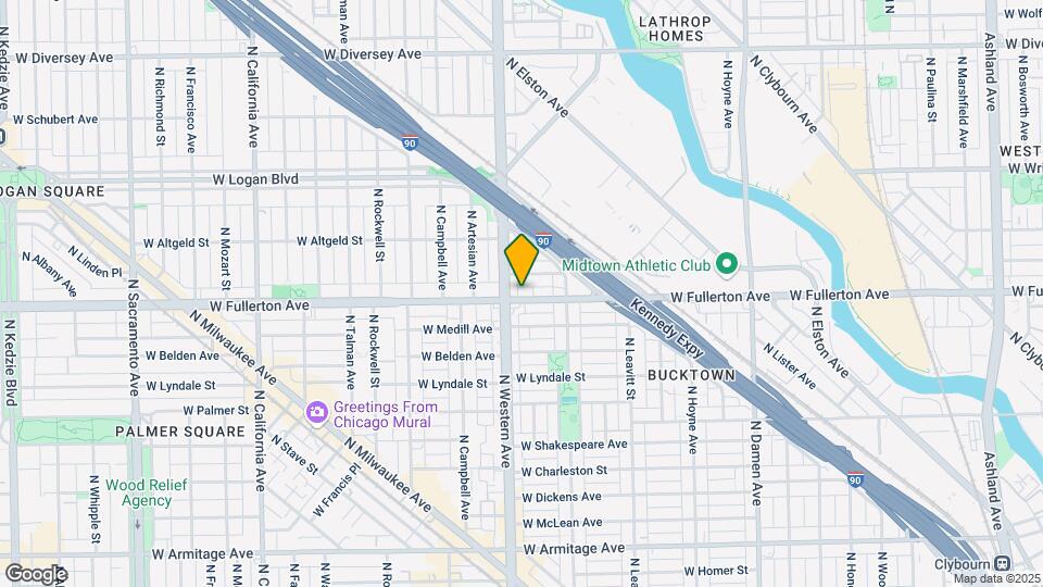 2344 W Fullerton Ave Map and Location Details
