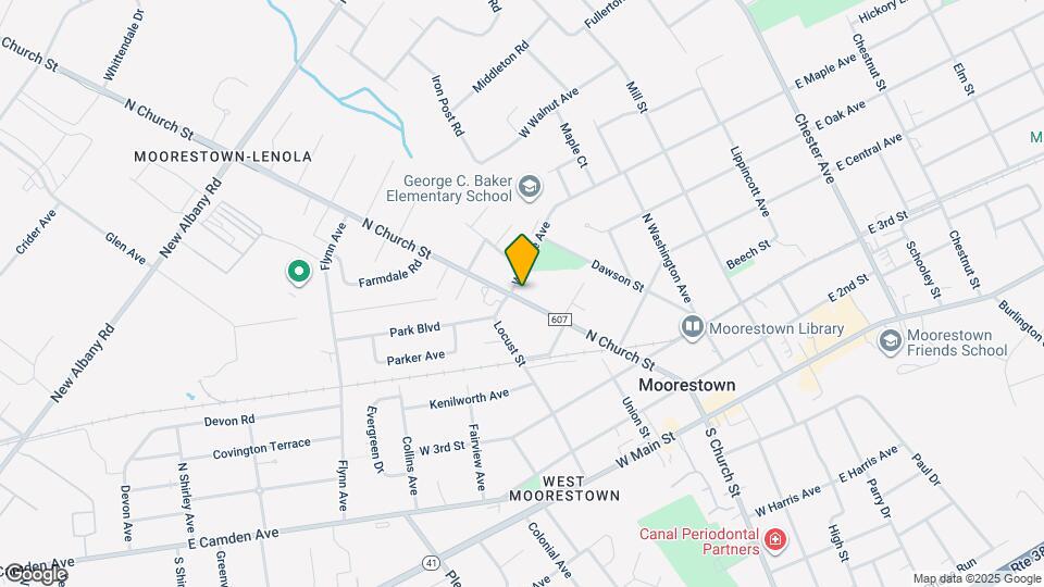 489 N Church St Map and Location Details