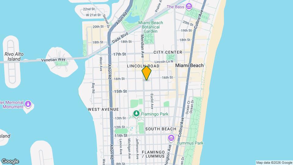 1559 Meridian Ave Map and Location Details