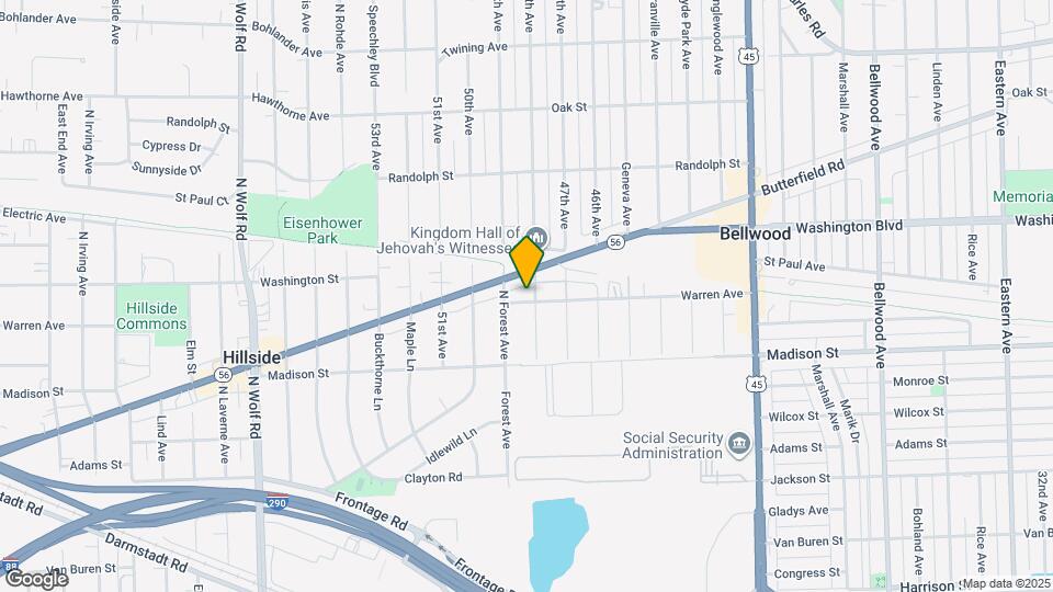 4342 Warren Ave Map and Location Details