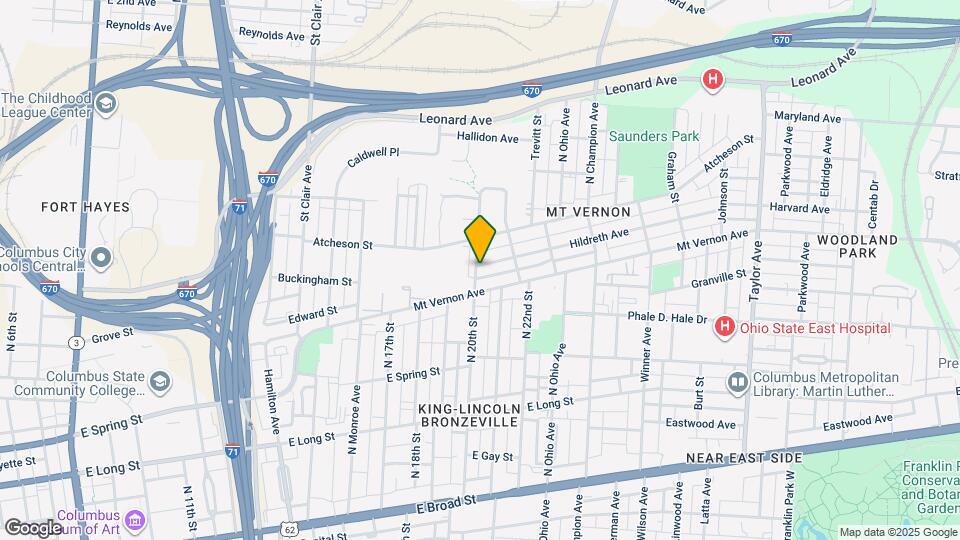 352 E 20th Ave, Unit 352.5 E 20th Avenue Map and Location Details
