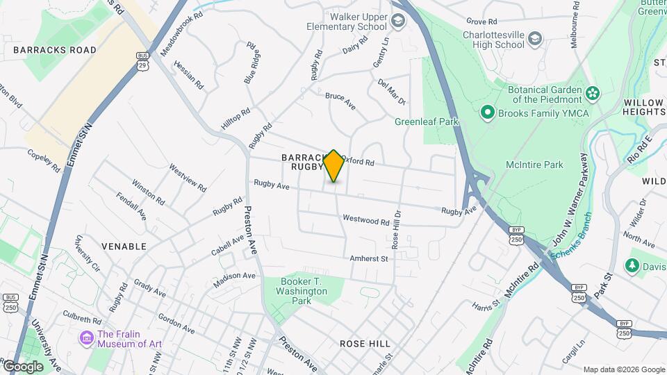 1545 Rugby Ave Mapa y Detalles de la Ubicación