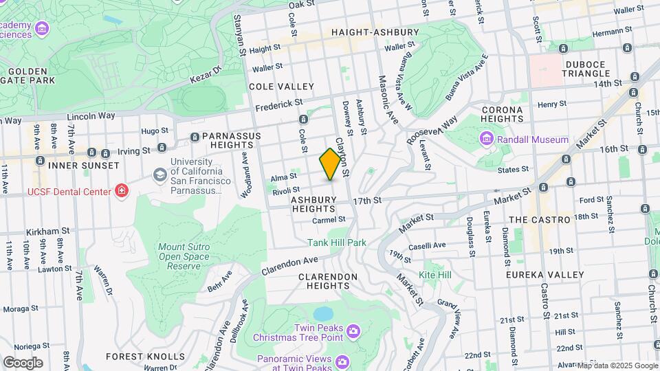 553 Belvedere St Mapa y Detalles de la Ubicación