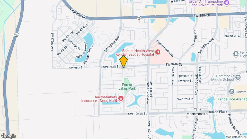 9621 SW 164th Ct Map and Location Details
