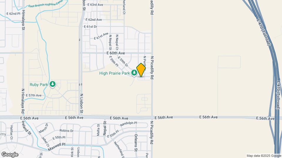 21556 E 59th Pl Map and Location Details