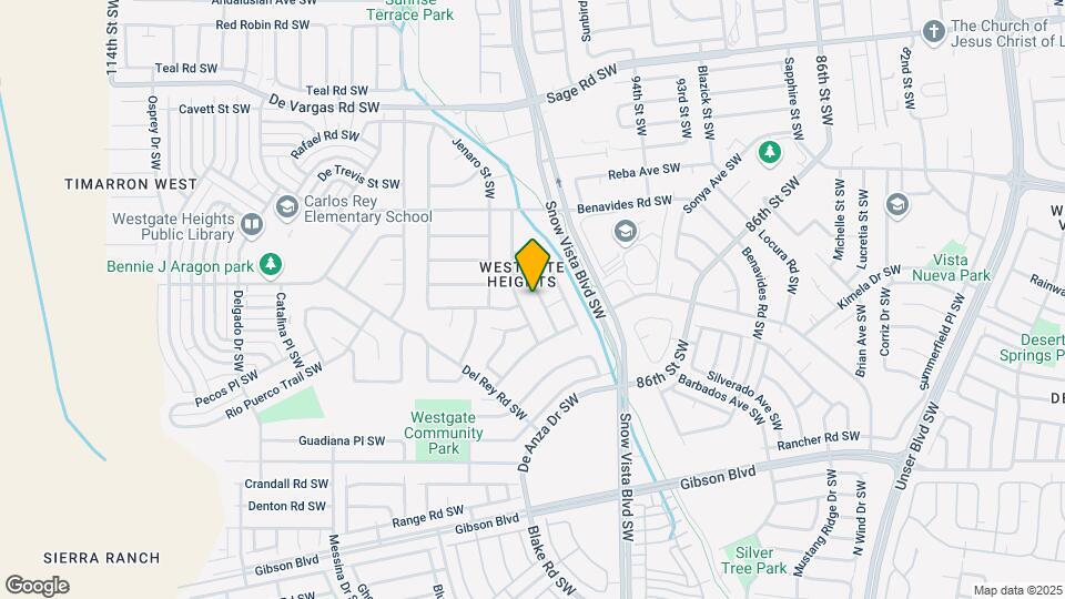 1301 Amole Vista St SW Map and Location Details