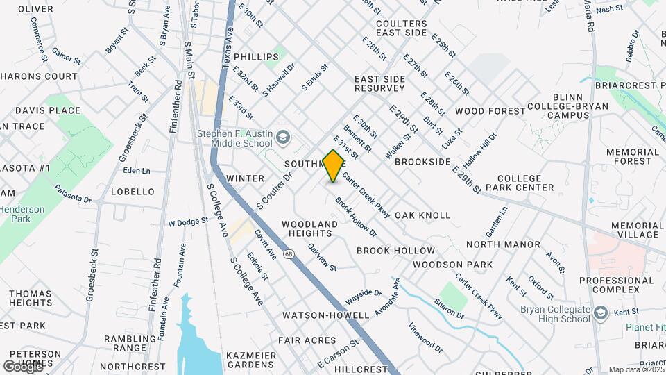 1205 Brook Hollow Dr Map and Location Details