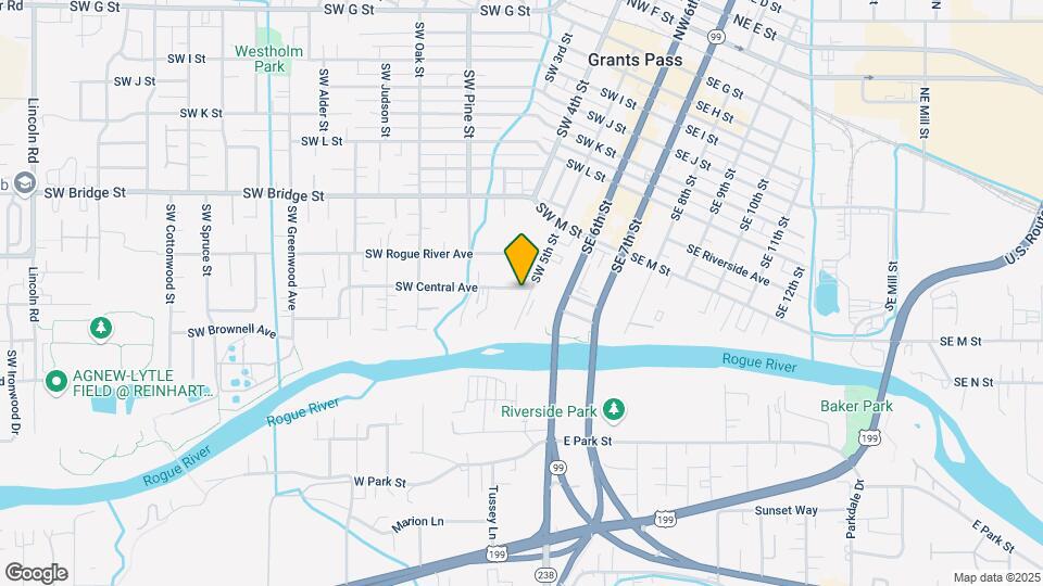 201 SW Central Ave Map and Location Details