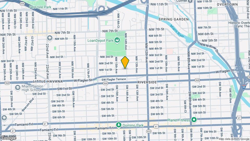 50 NW 14th Ave Map and Location Details