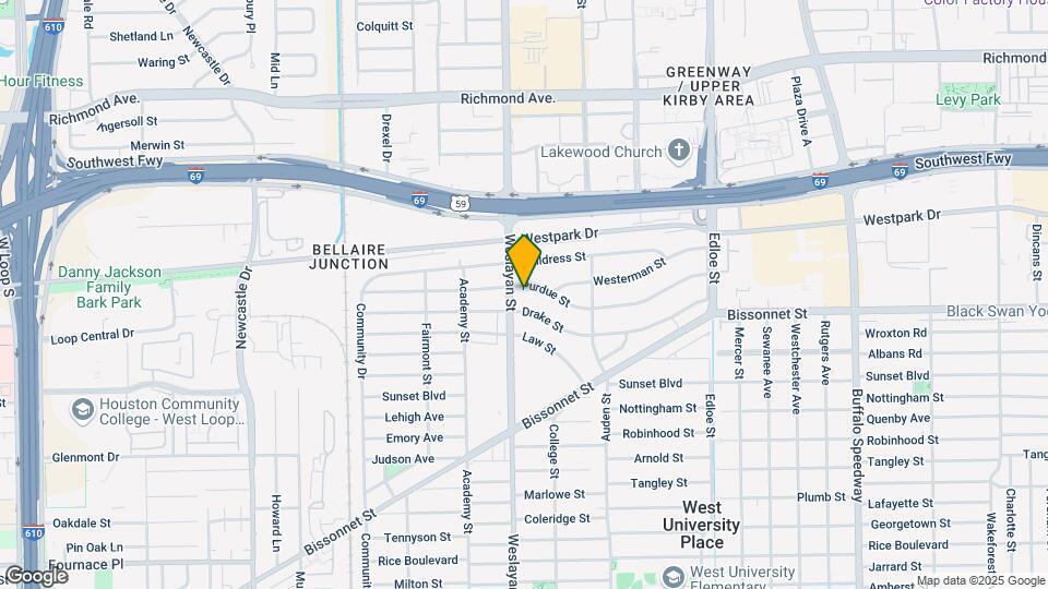 3923 Purdue St Map and Location Details