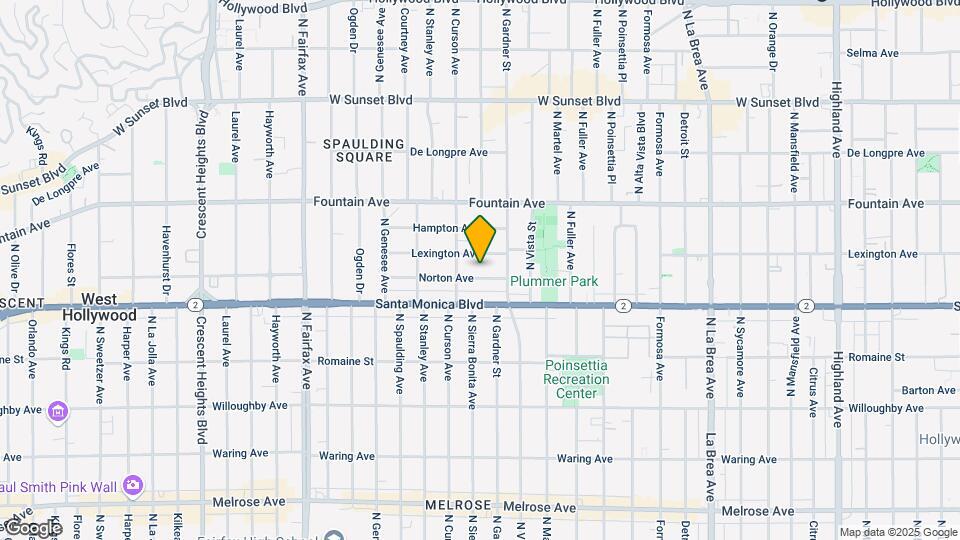 7535 Norton Ave Map and Location Details