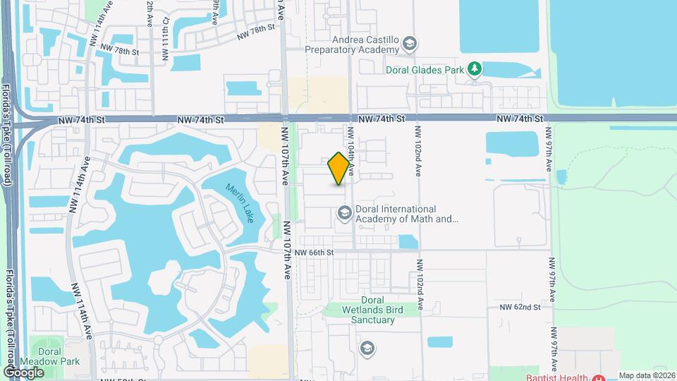 10425 NW 69th Terrace Mapa y Detalles de la Ubicación