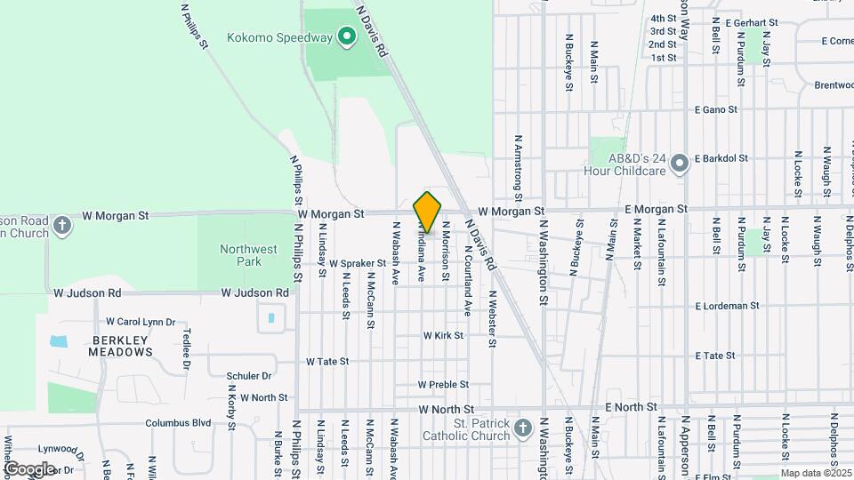 1924 N Indiana Ave Map and Location Details