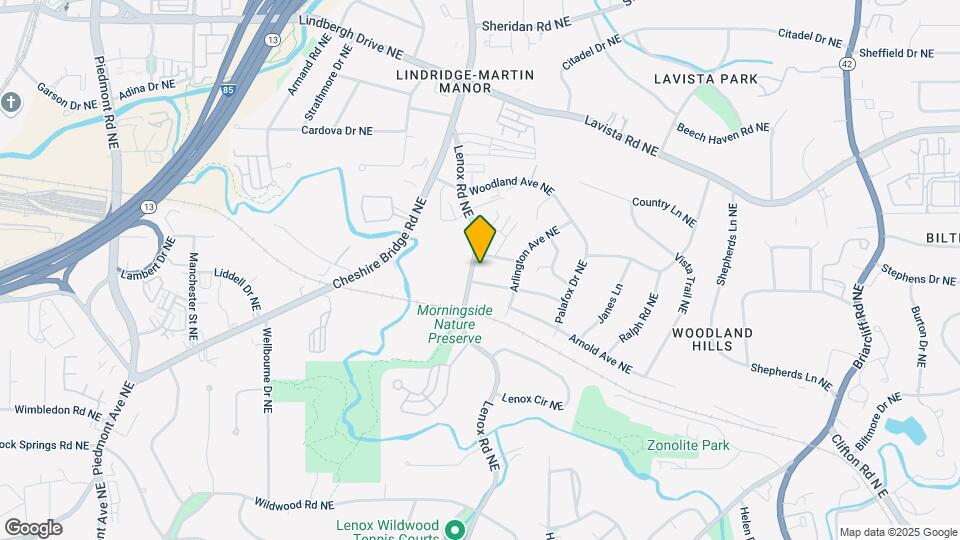 2089 Lenox Rd NE Map and Location Details