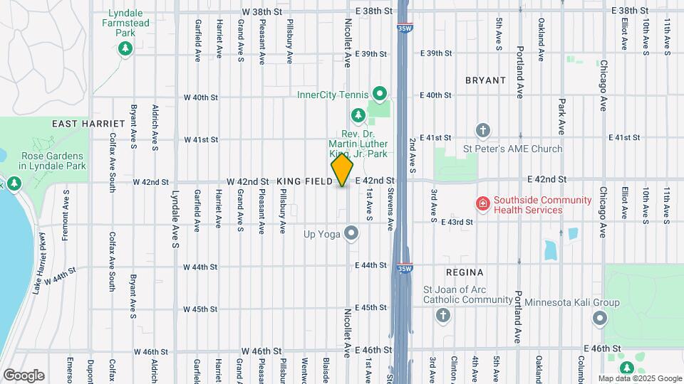 4210 Nicollet Ave Map and Location Details