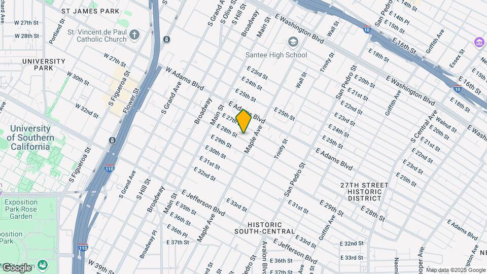 243 E 28th St Map and Location Details
