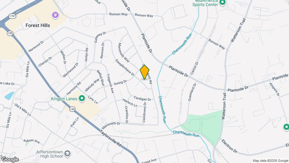 2513 Steeplechase Dr Map and Location Details