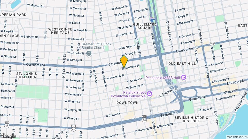 615 N Spring St Map and Location Details