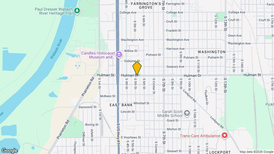503 Hulman St Map and Location Details