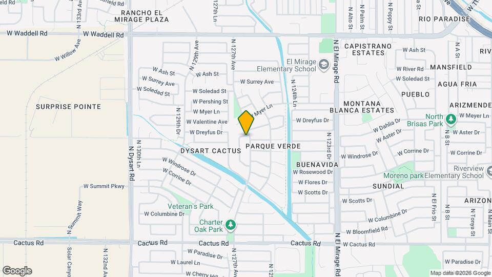 12705 W Aster Dr Map and Location Details