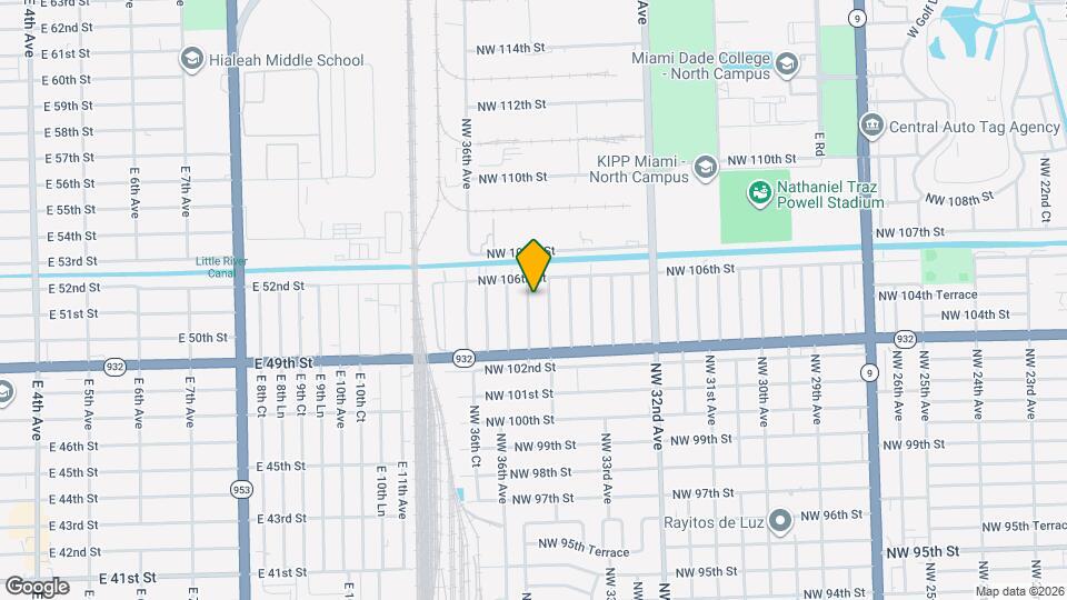 10521 NW 35th Ct Map and Location Details