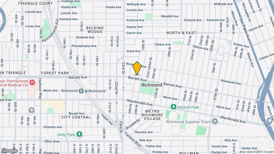 500 24th St Map and Location Details