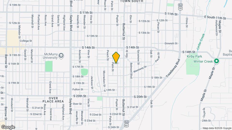 1642 Poplar St Map and Location Details