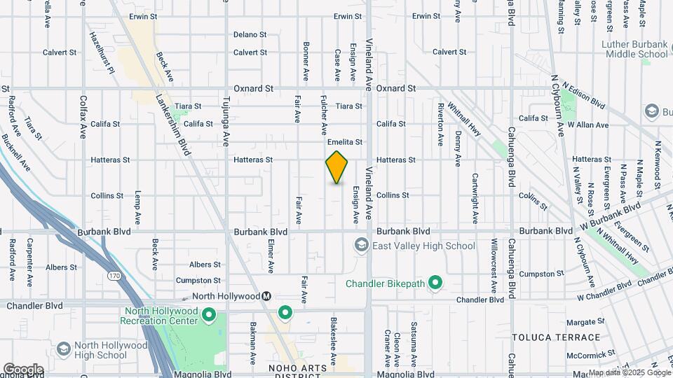 5713 Case Ave Map and Location Details