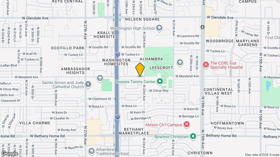 2311 W Maryland Ave Map and Location Details