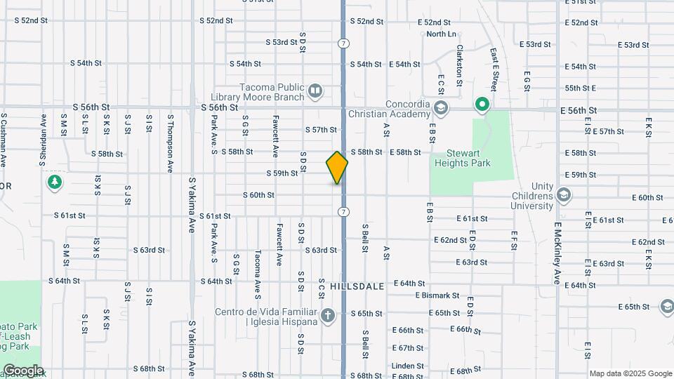 201 S 60th St Map and Location Details