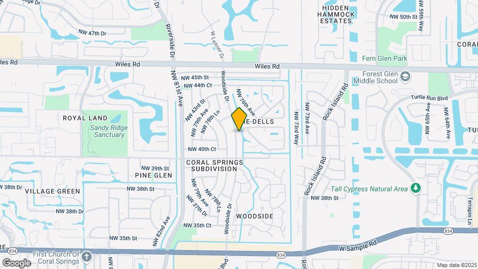4017 Woodside Dr Map and Location Details