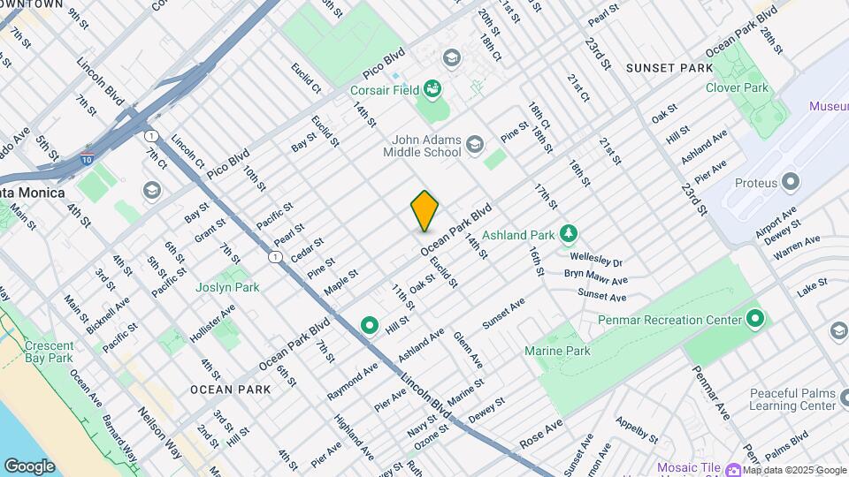 2515 Euclid St Map and Location Details