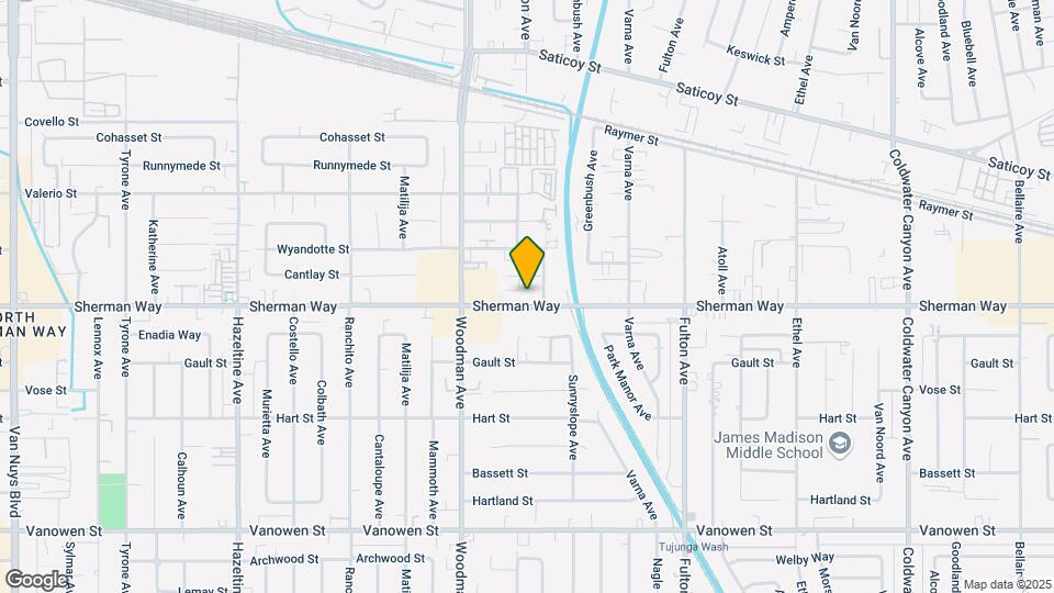 13561 Sherman Way Map and Location Details